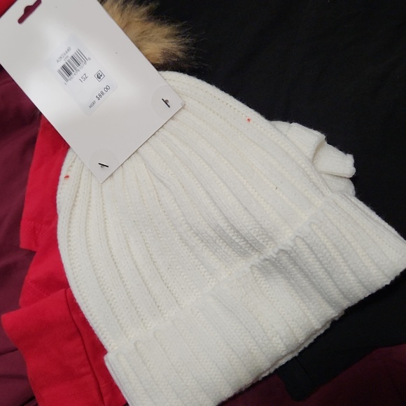 Calvin Klein White Beanie - Picture 3 of 3